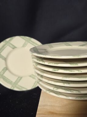 Set of 8 Pfalzgraff Garden Party Impressions Saucers